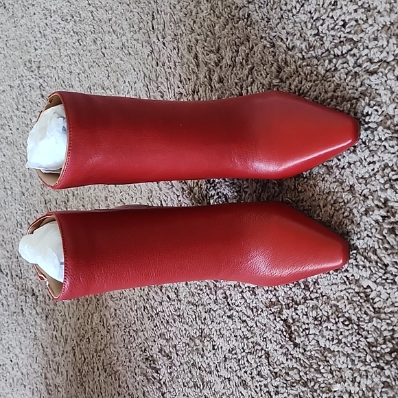Jessica Simpson red Timea ankle boots-6M - Picture 2 of 11